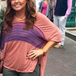 Free People Short Sleeve Top